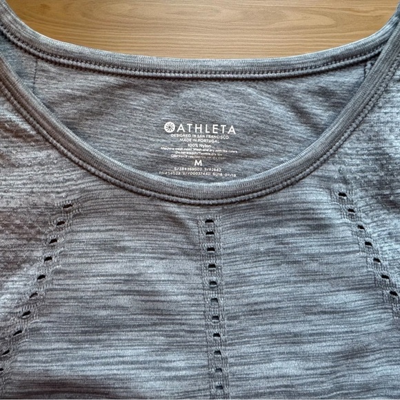 Athleta Grey Open Back Sleeveless Active Tank Top - Medium - Picture 11 of 14